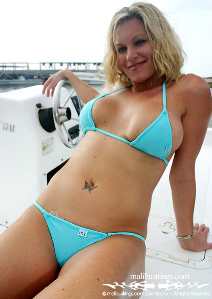 Rachelle in a Malibu String Bikini.