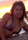 lisa in a malibu strings bikini