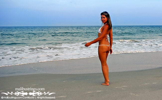 Courtney in a Malibu Strings bikini in FL.