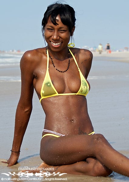 Kay in a Malibu Strings bikini in Long Island, NY.