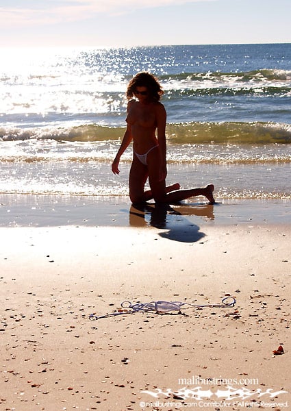 KJ in a Malibu Strings bikini in Florida.