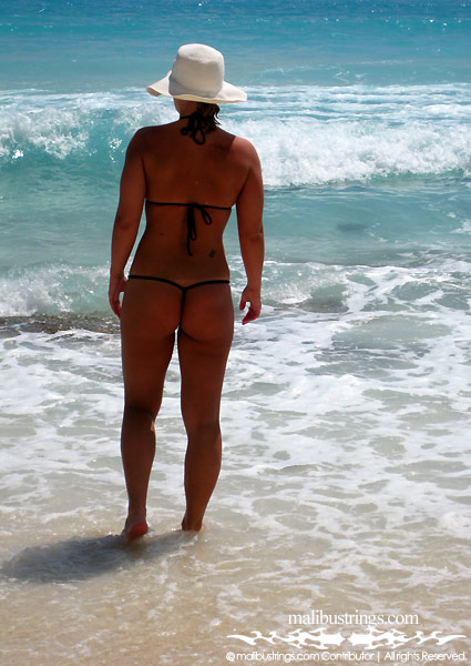 Samantha M in a Malibu Strings bikini in Cancun.