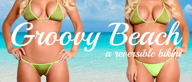 New Groovy Beach - Reversible Bikini